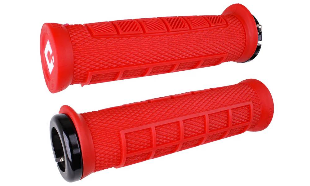 Грипсы ODI Elite Pro V2.1 Lock On красные с черными замками 