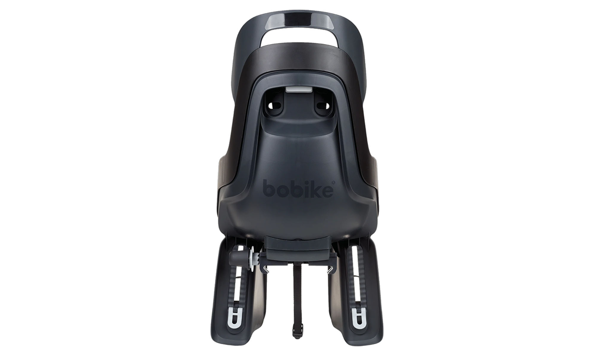 Детское велокресло Bobike GO Carriers RS Reclining System - заднее велосипедное сиденье на багажник, черное 4