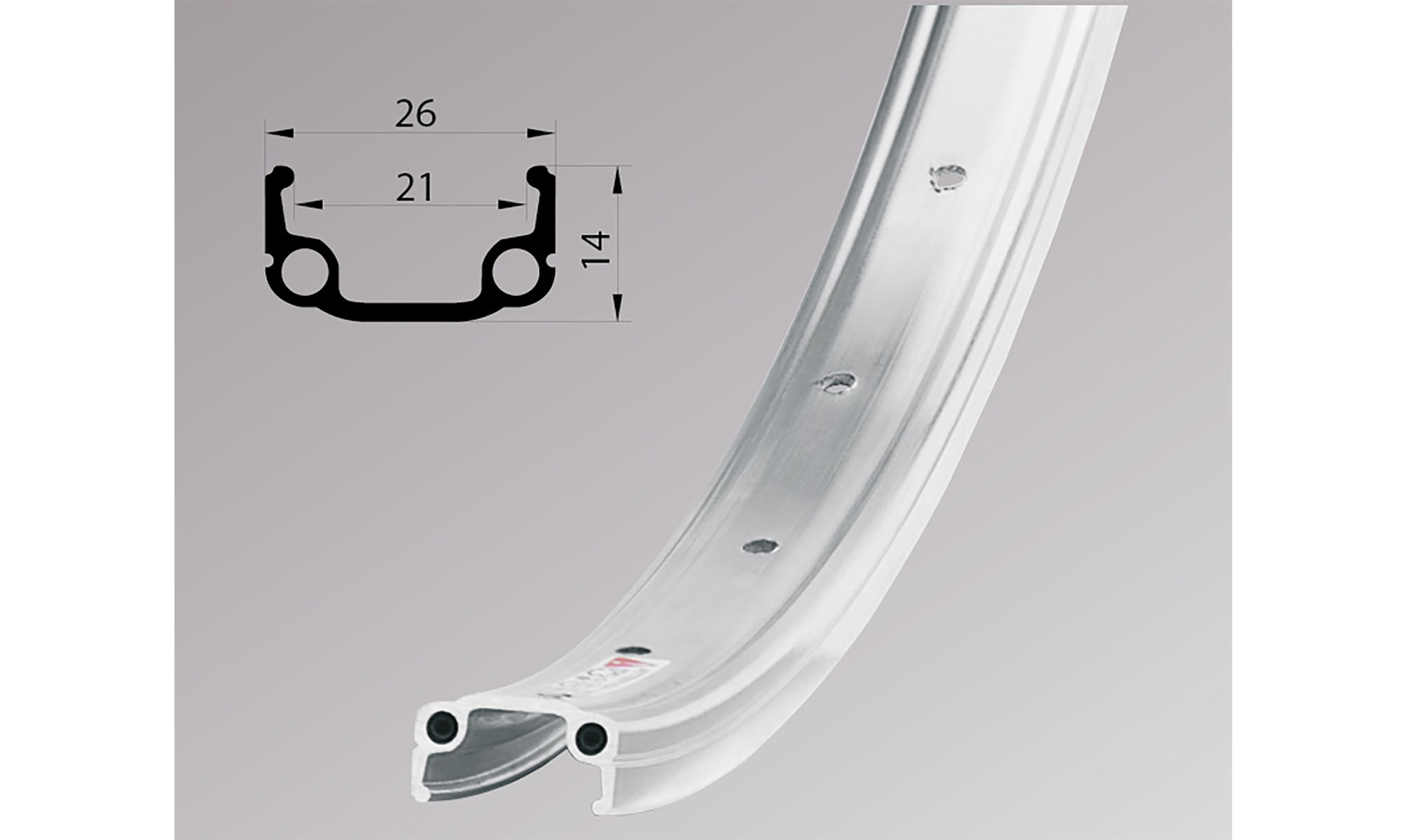 Обод Remerx RMX 21, 24'', 507x21, 36 отв., AV, одностенный, серый, V-Br 