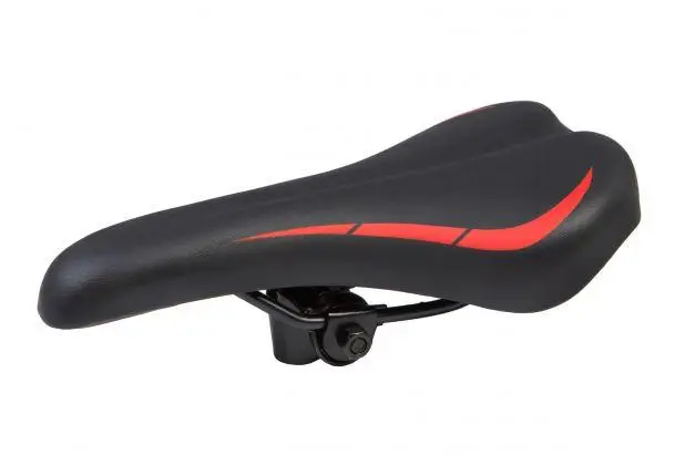 Седло MTB YF-1135 черно-красное 2