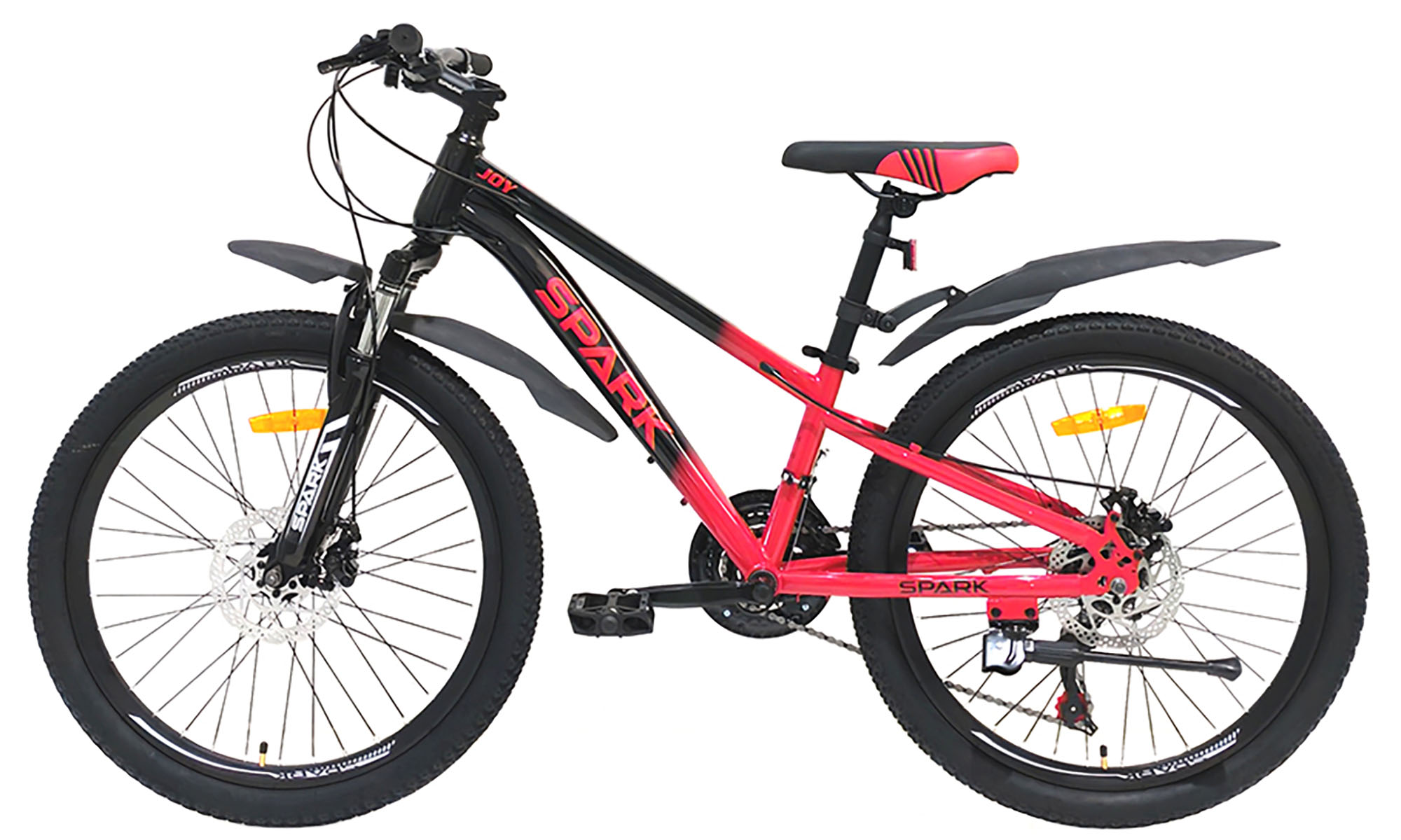 Велосипед SPARK JOY 24", размер XXS, рама 11", 2025, красный с черным 3 Велосипед SPARK JOY 24", размер XXS, рама 11", 2025, красный с черным 3