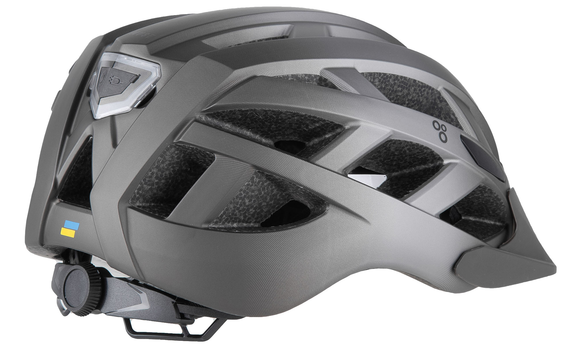Шолом ONRIDE Muse, L (58-62 см), заднє світло, Type-C, чорний / сірий 2