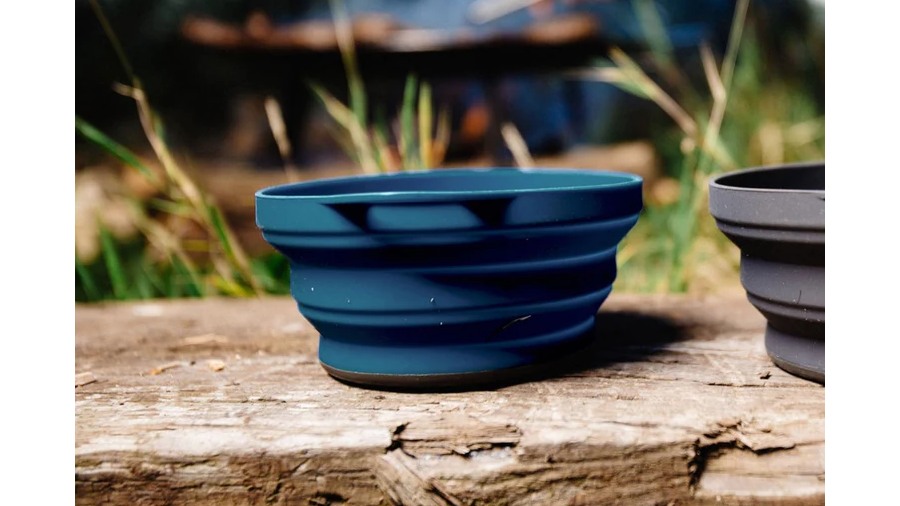 Фотографія Тарілка для туриста складана Lifeventure Silicone Ellipse Bowl navy blue 5