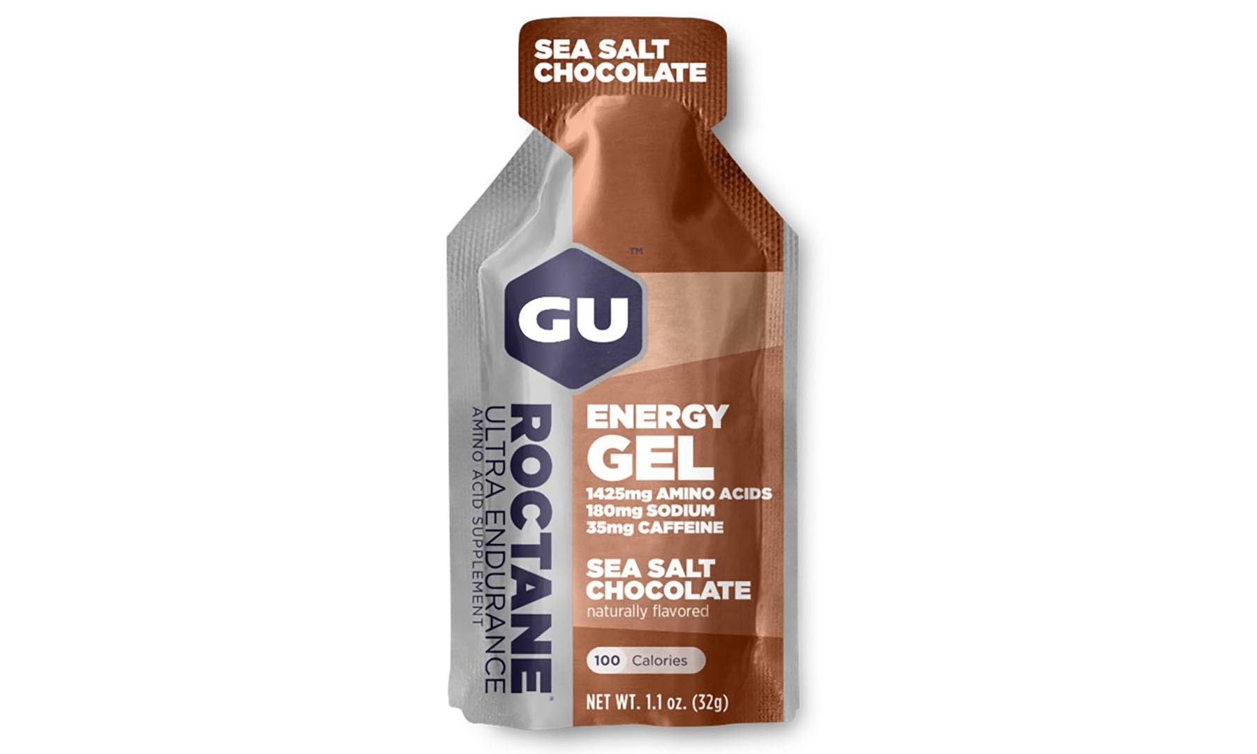 Фотография Энергетический гель GU Energy ROCTANE Ultra Endurance Sea Salt Chocolate, 32 г (35 мг кофеина)