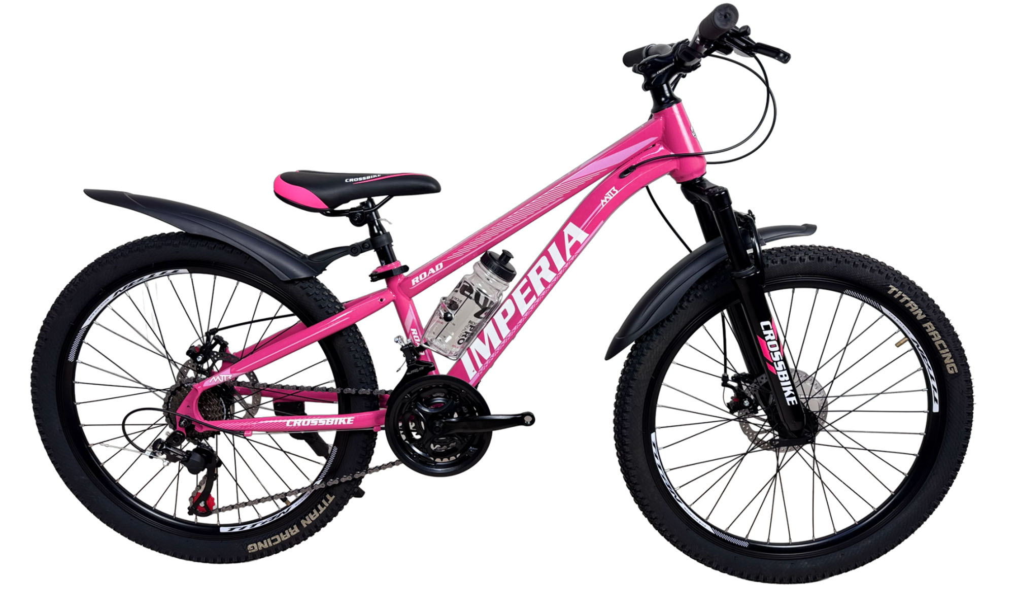 Велосипед CrossBike Imperia 24", размер XXS, рама 11", год 2026, Розовый 