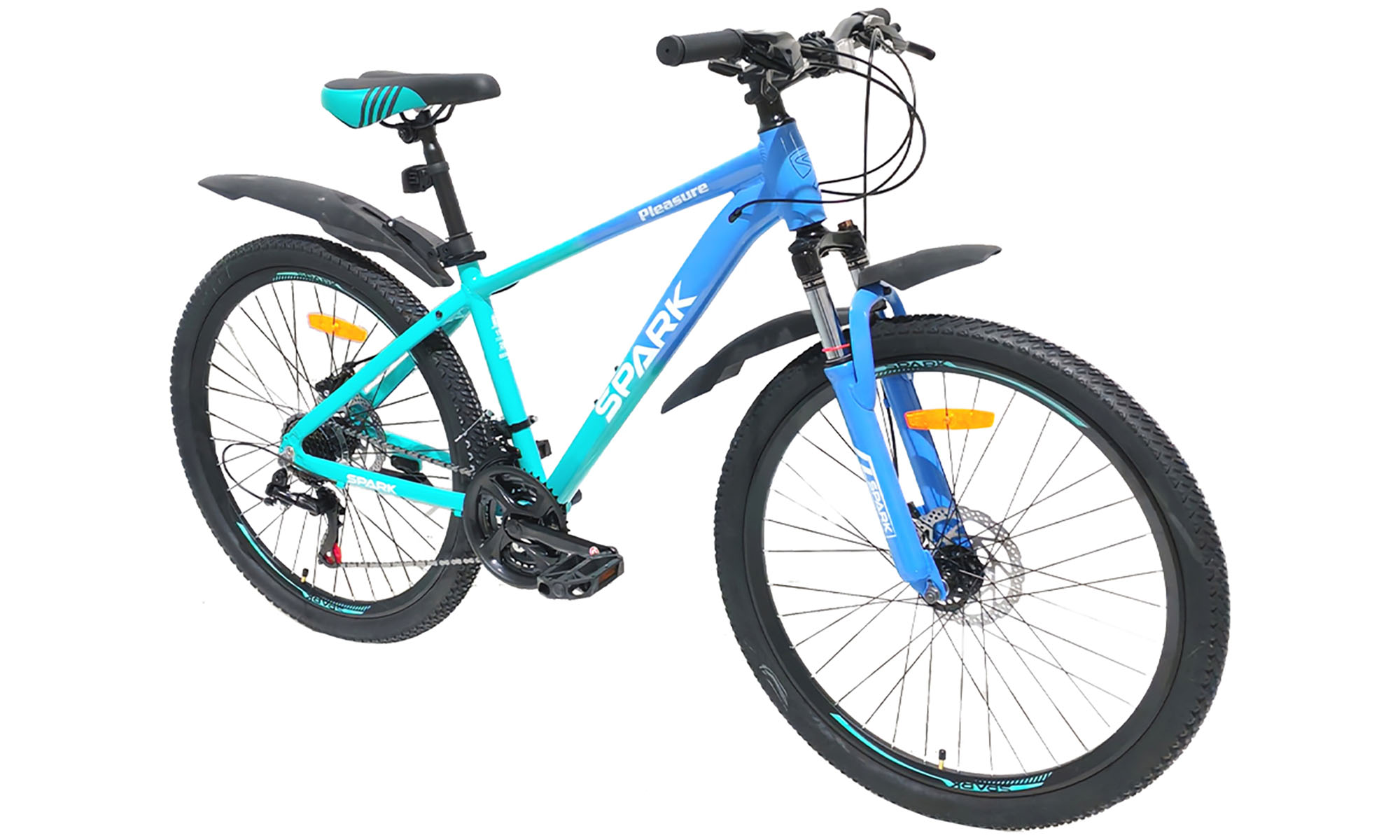 Велосипед SPARK PLEASURE 26", размер S, рама 15", 2025, бирюзово-голубой 4