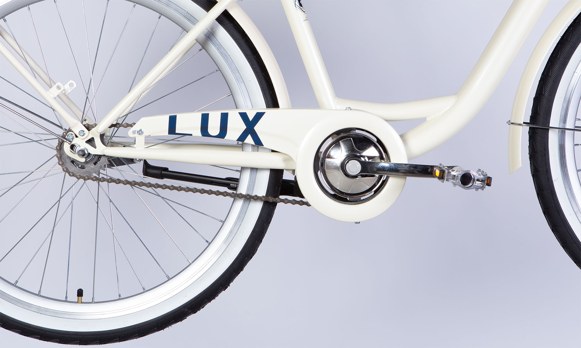 Велосипед Dorozhnik LUX Velosteel 26", розмір M, рама-17" 2025, білий 6