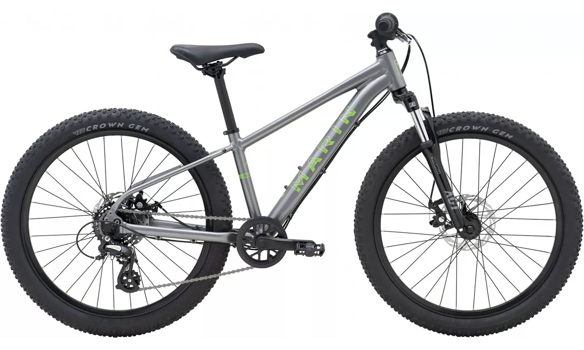 Велосипед Marin BAYVIEW TRAIL 24", One size, рік 2026, сірий з зеленим 