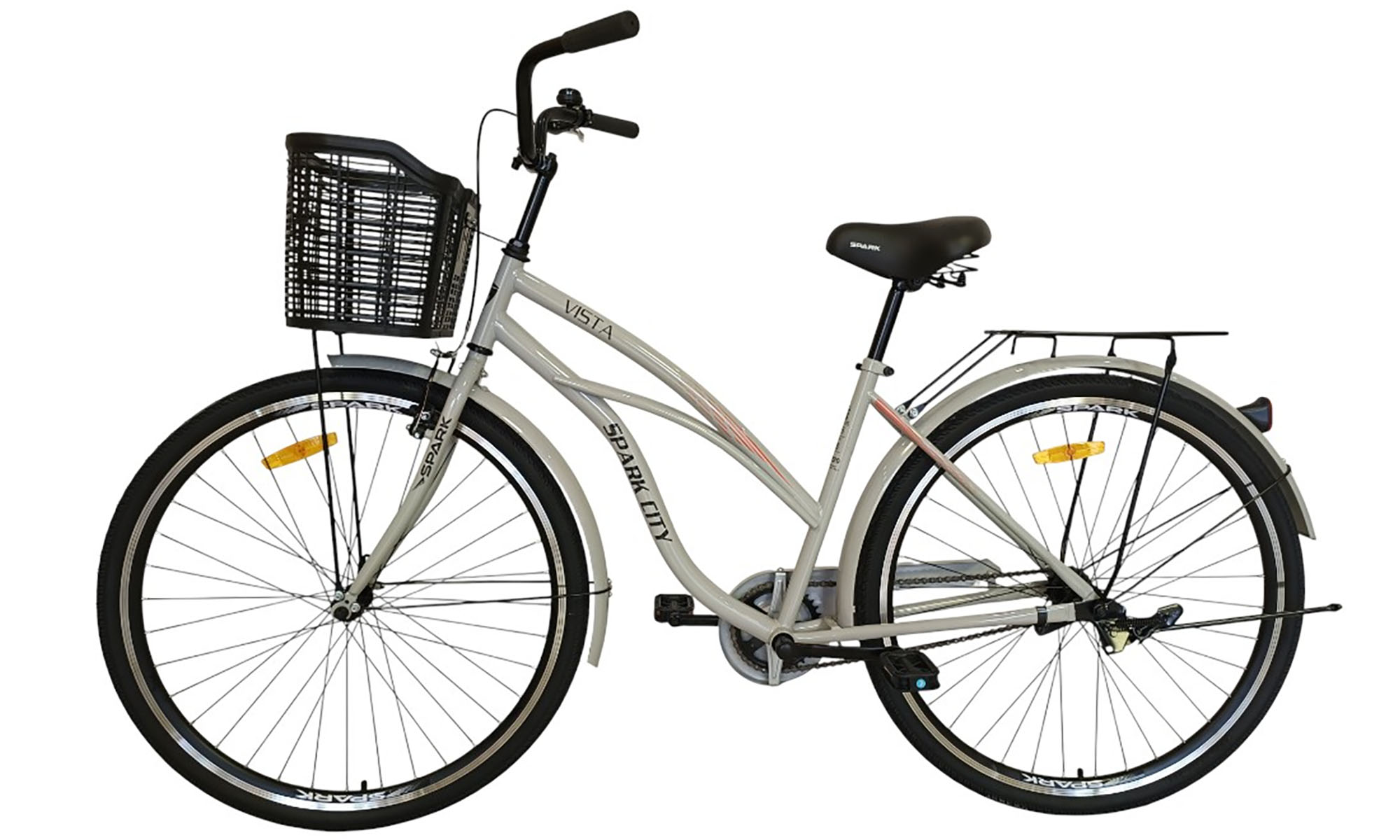Велосипед SPARK CITY VISTA 28", размер M, рама - 18", год 2026, серый 4 Велосипед SPARK CITY VISTA 28", размер M, рама - 18", год 2026, серый 4