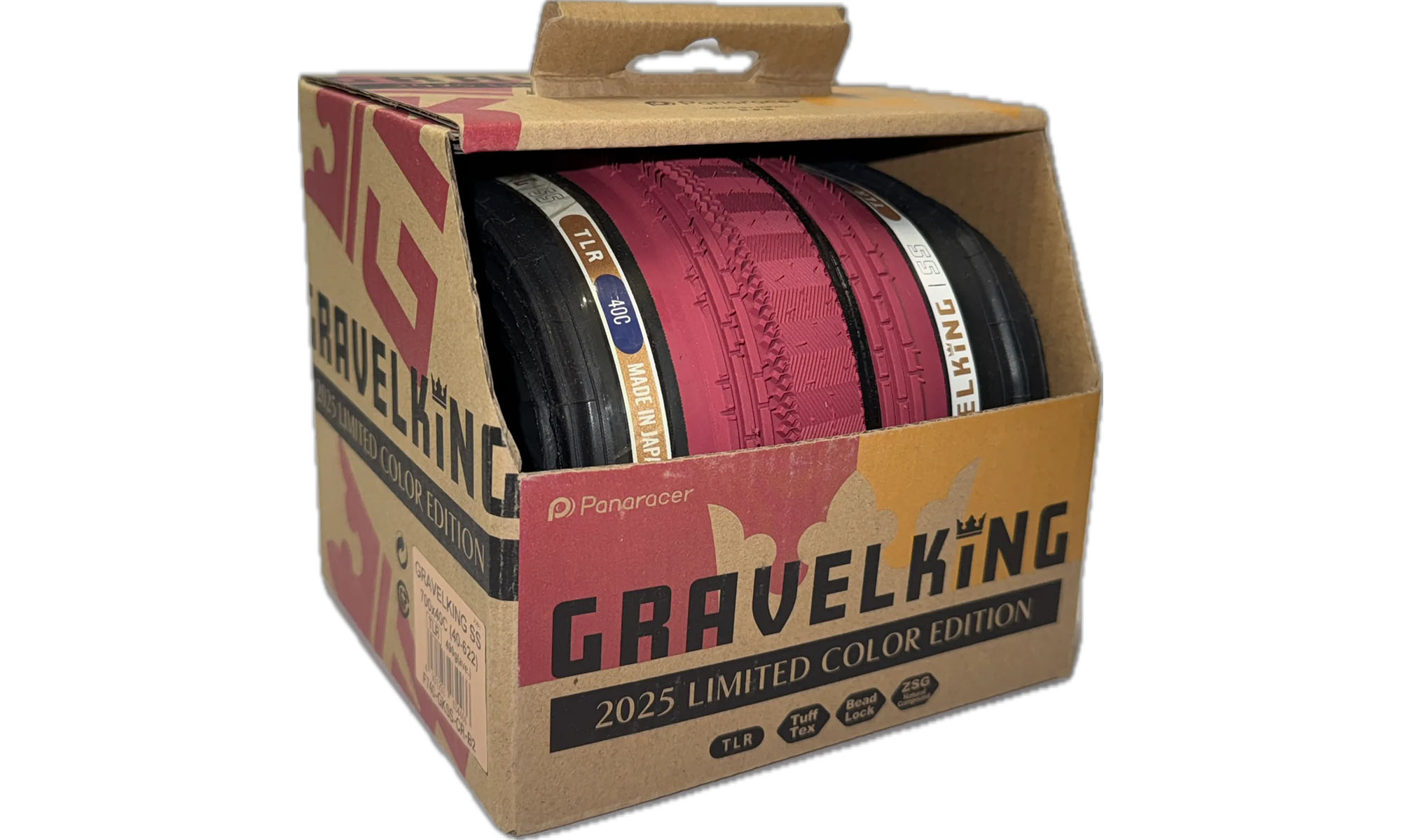 Покрышка Panaracer GRAVELKING SS (Gen2), 28x1.60" 700x40C (40-622), LIMITED Edition, красно-черная 2