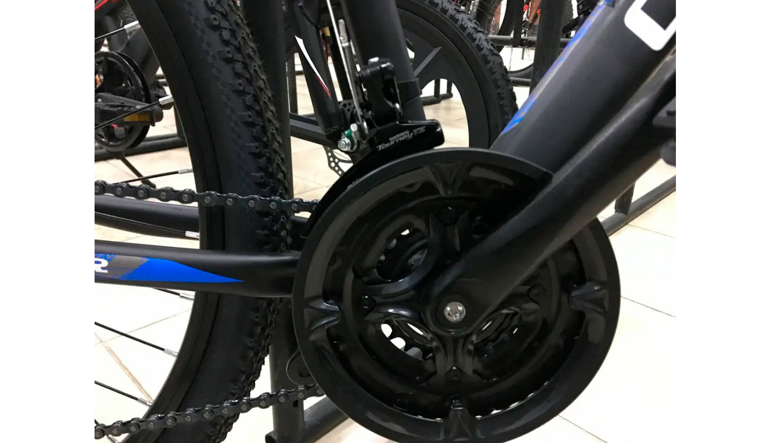 Фотографія Велосипед Crosser Thomas 26" розмір М рама 17 2021 Чорно-синій 6