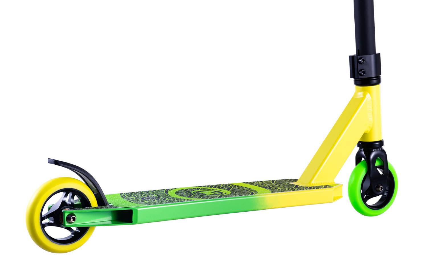 Самокат трюковий Hipe H1 Yellow/Green 2