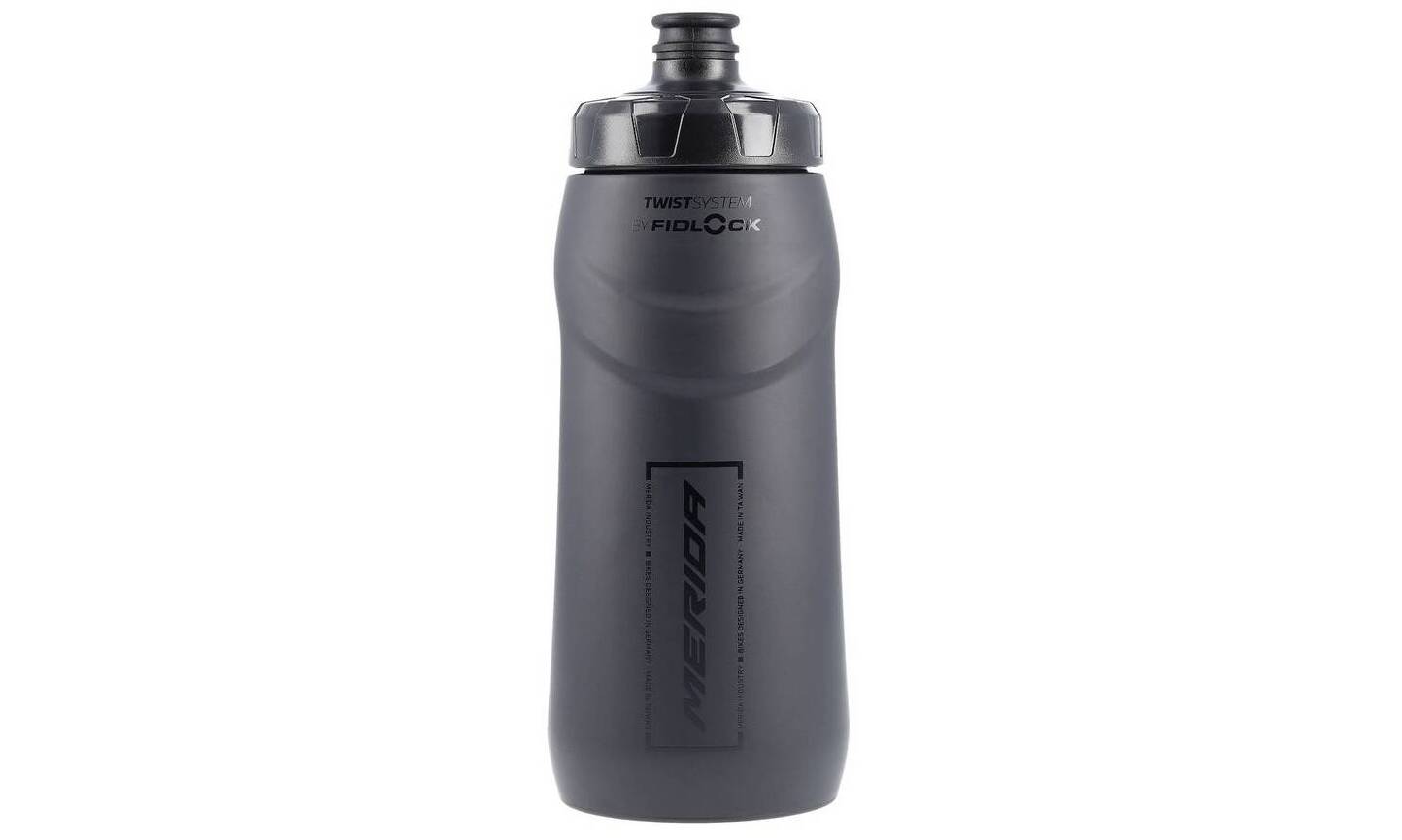Фляга MERIDA/FIDLOCK Matt Black, Glossy Black 620 ccm, Bottle without connector 