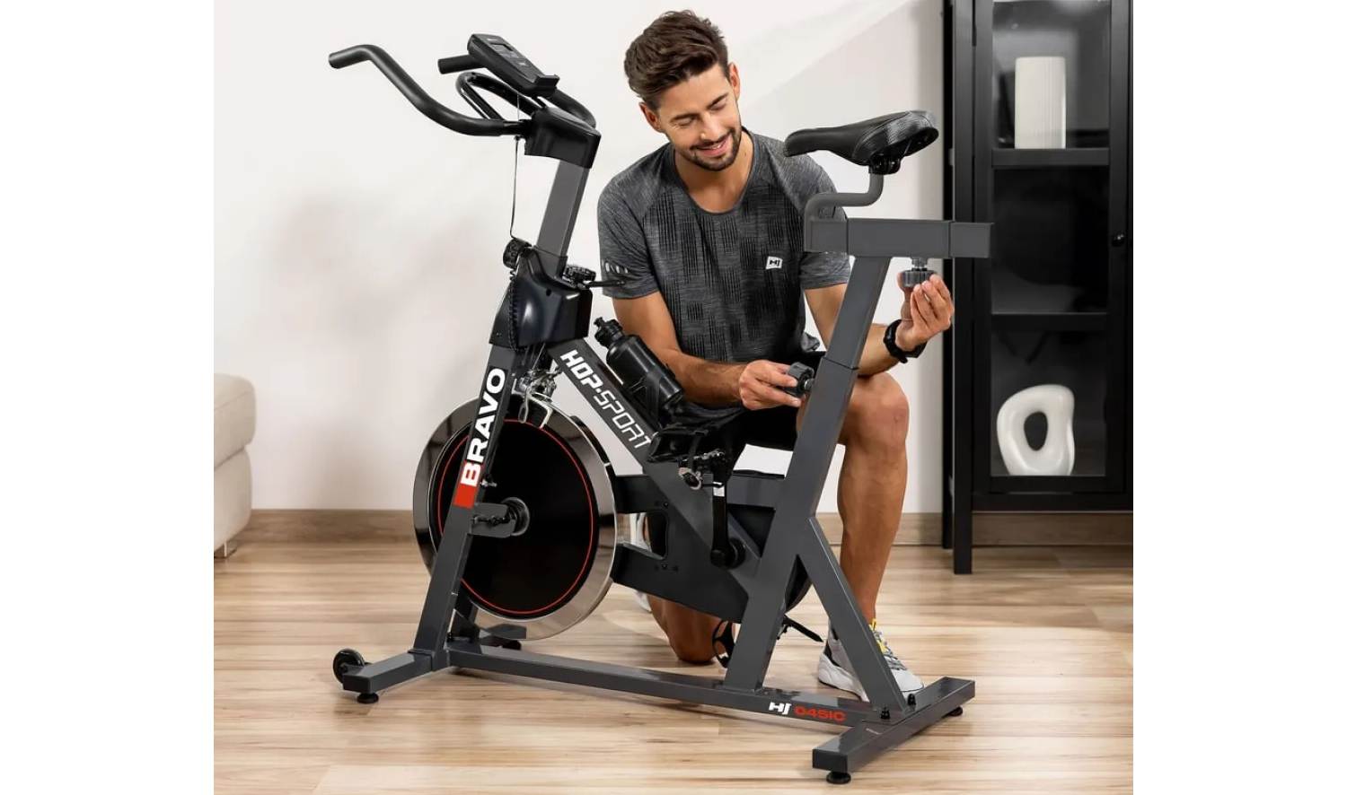 Спінбайк Hop-Sport HS-045IC Bravo чорний 12