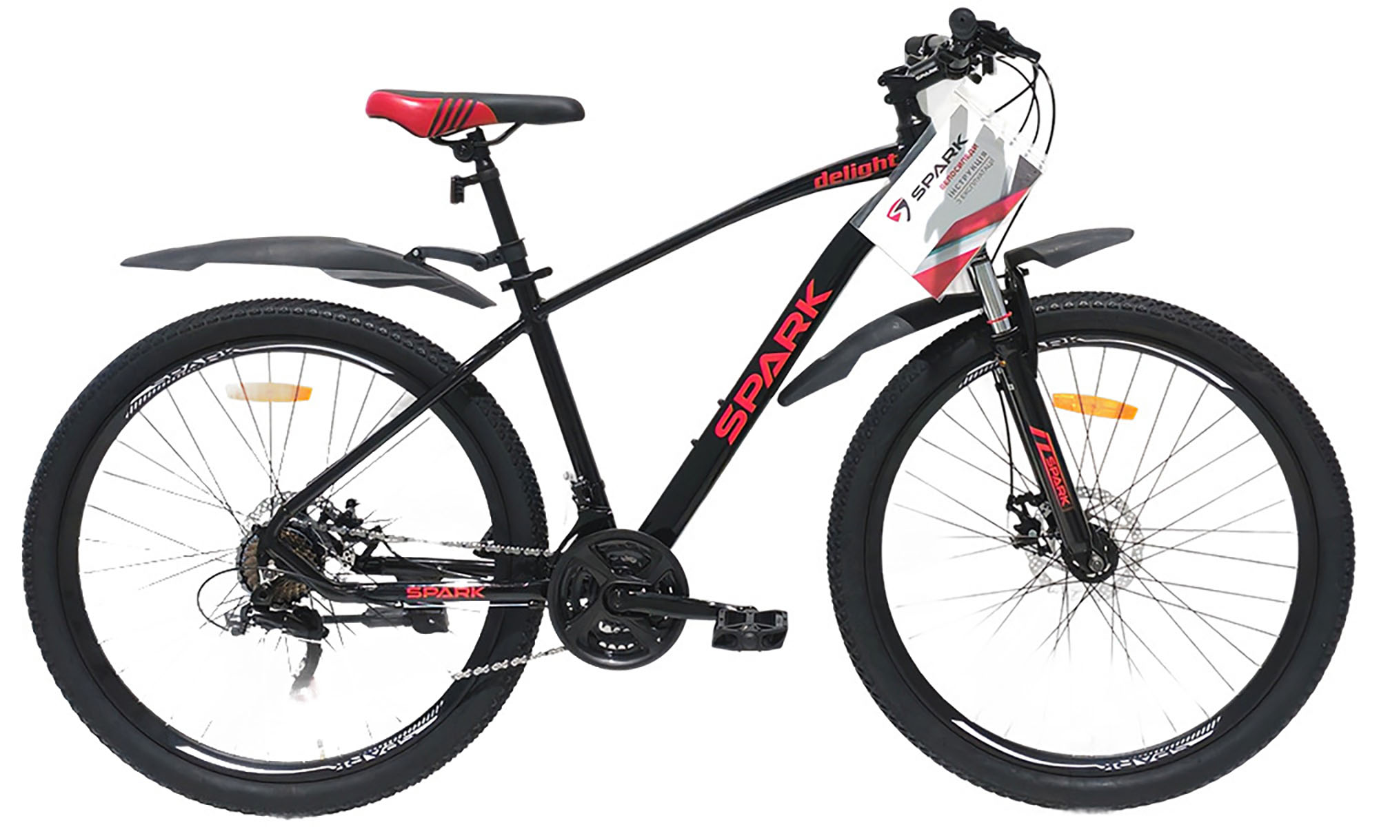 Велосипед SPARK DELIGHT 27,5", размер M, рама 17", 2025, черный 4