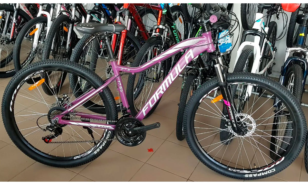 Фотография Велосипед Formula ALPINA AM DD 27,5" (2021) Фиолетово-серый 2