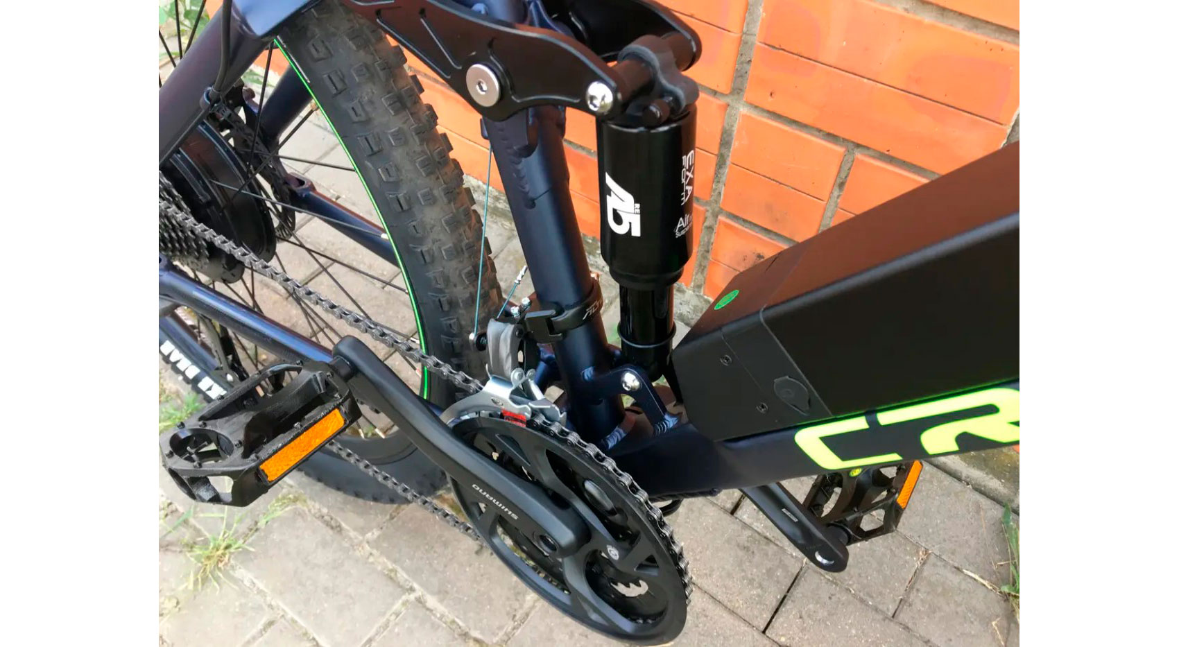 Велосипед Crosser E-GROVES 29" 36V/350W 14A Чорно-зелений 2
