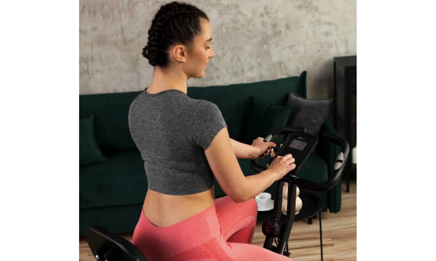 Велотренажер Hop-Sport HS-3030X Apeks X-Bike чорний 9