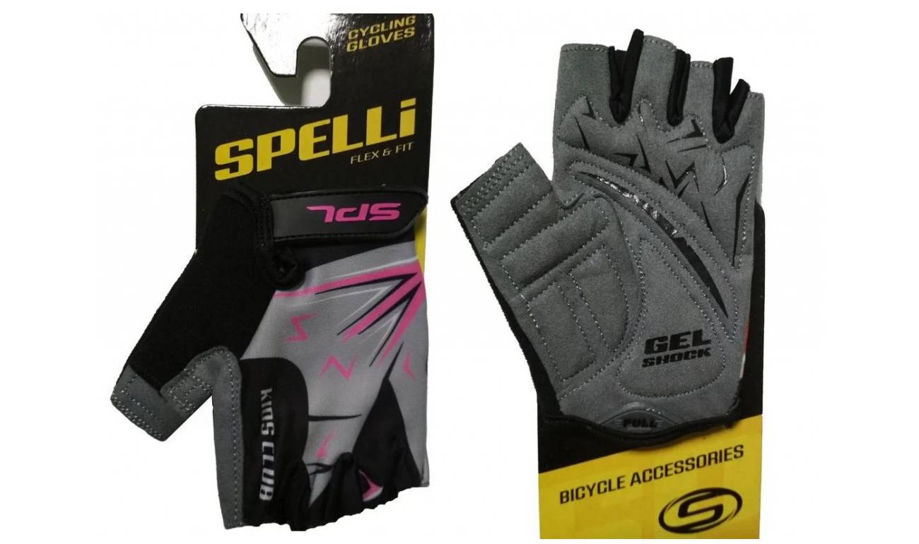 Велоруковицы детские Spelli SBG-1553 Pink 3-4 года 