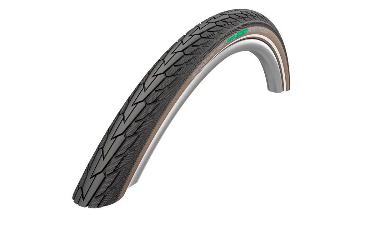 Фотографія Покришка 28x1.60 700x40C Schwalbe ROAD CRUISER K-Guard TwinSkin B/CO+RT HS484 GREEN, 50EPI Чорно-коричневий