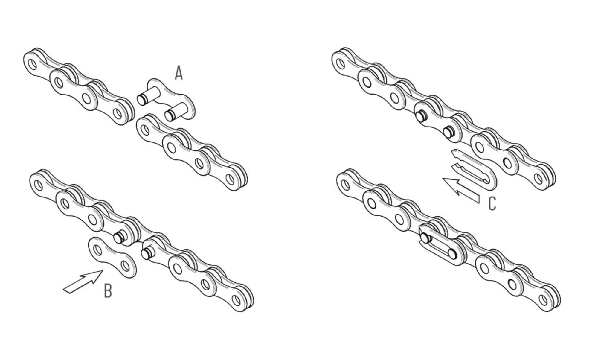 Цепь Miche Pista 1/8" Track Chain, 114L 2 Цепь Miche Pista 1/8" Track Chain, 114L 2