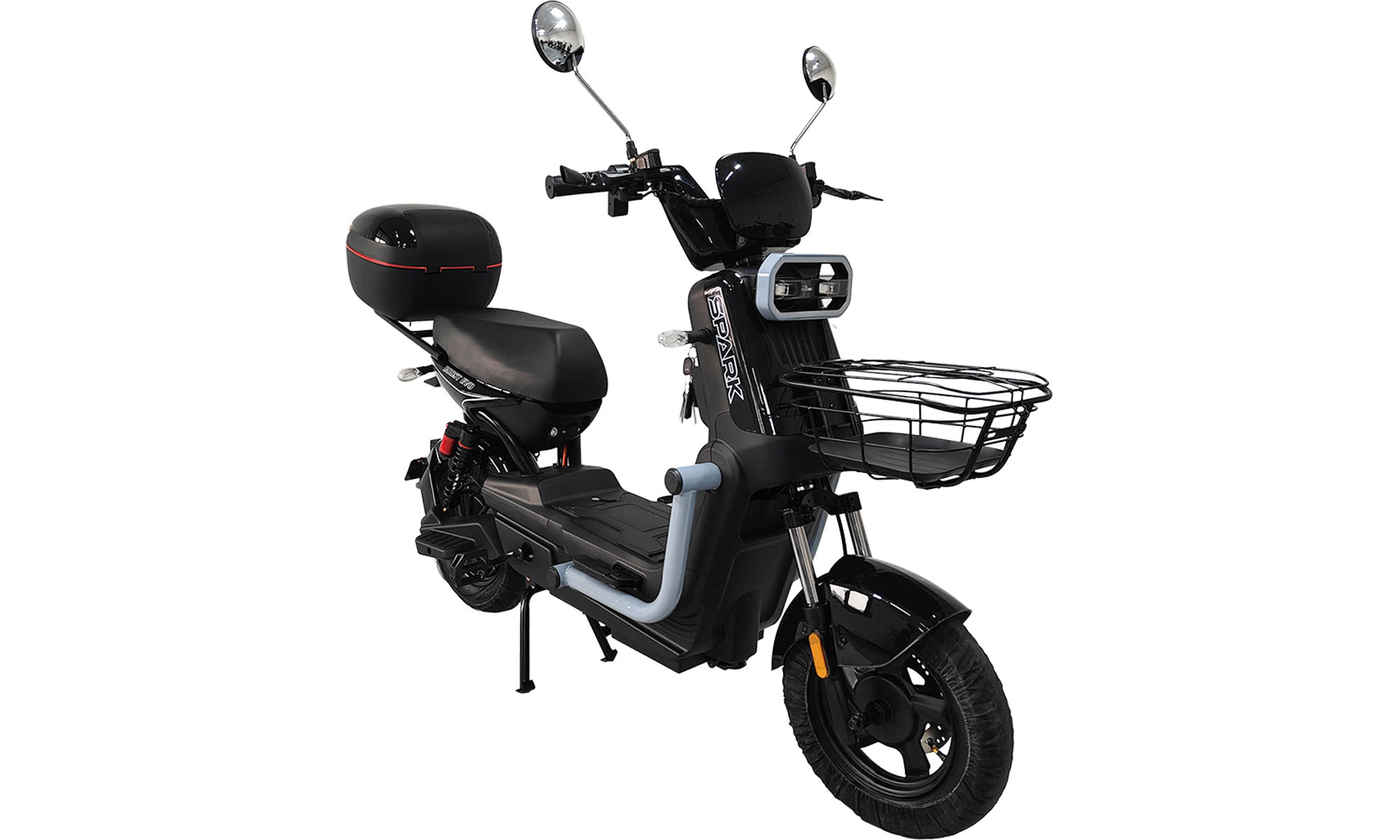 Велосипед с электромотором SPARK BOOST EVO 10", рама 14", 72V/1200W/20Ah, год 2026, черный с серым 2 Велосипед с электромотором SPARK BOOST EVO 10", рама 14", 72V/1200W/20Ah, год 2026, черный с серым 2