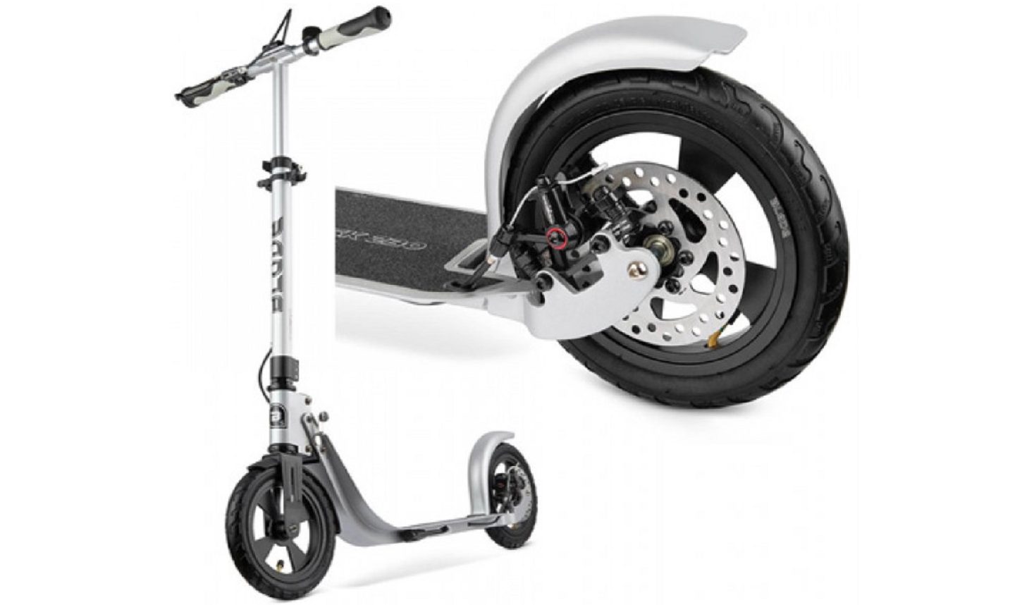 Самокат BLADE Sport Air Cross Disk 230/230 мм серебристо-черный 4