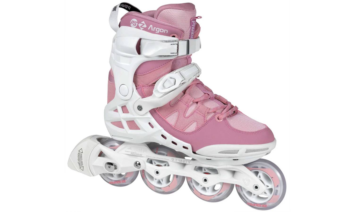 Ролики POWERSLIDE Phuzion Argon Rose 80 размер 37,0 бело-розовый 4