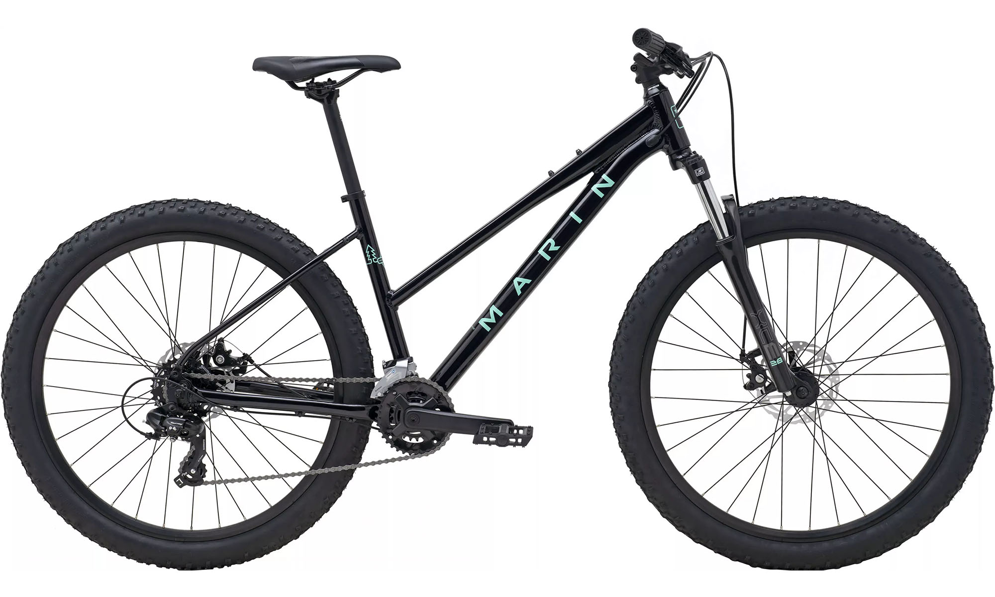 Велосипед Marin BOLINAS RIDGE 1 ST 27,5", размер XS, год 2026, черный 