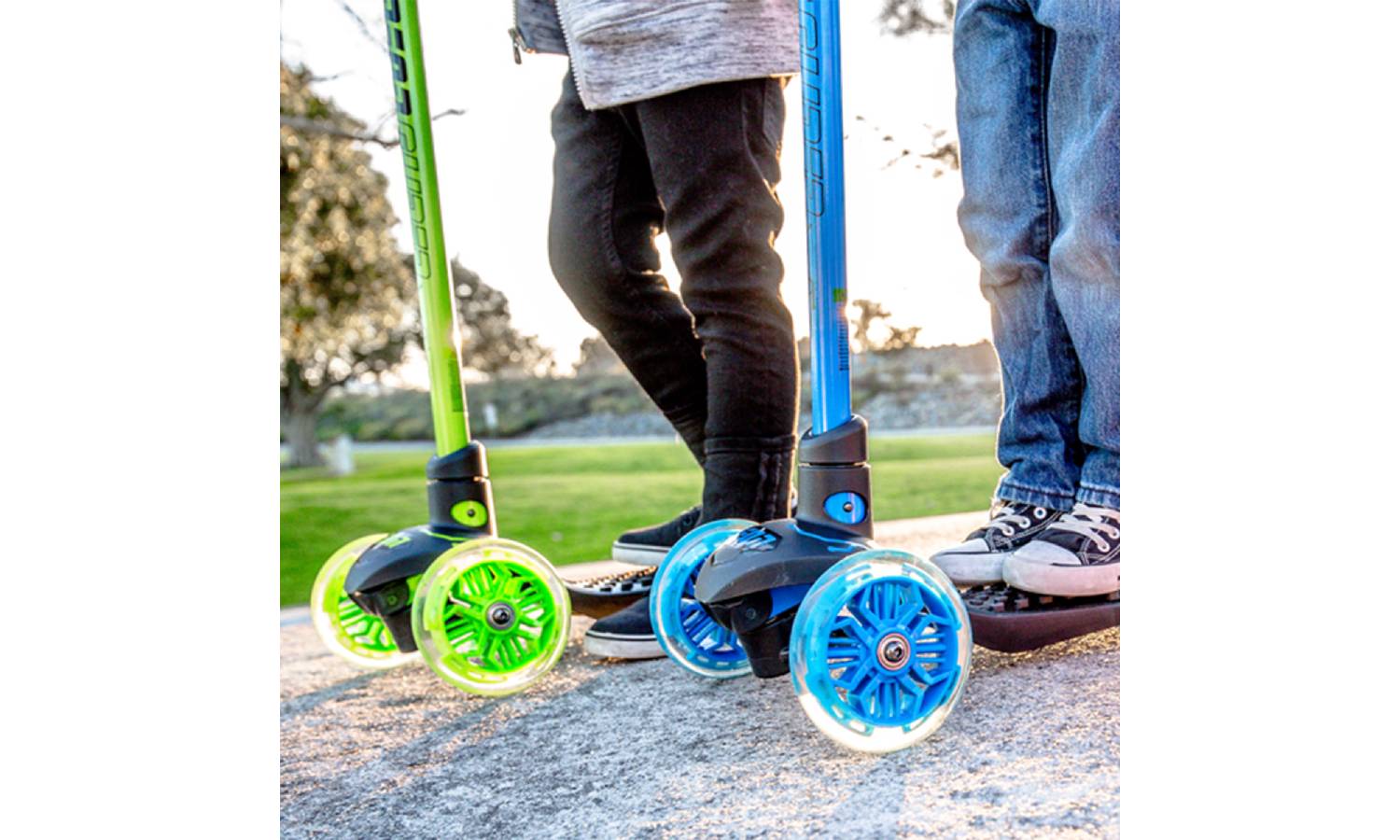 Самокат Neon Glider синий 7