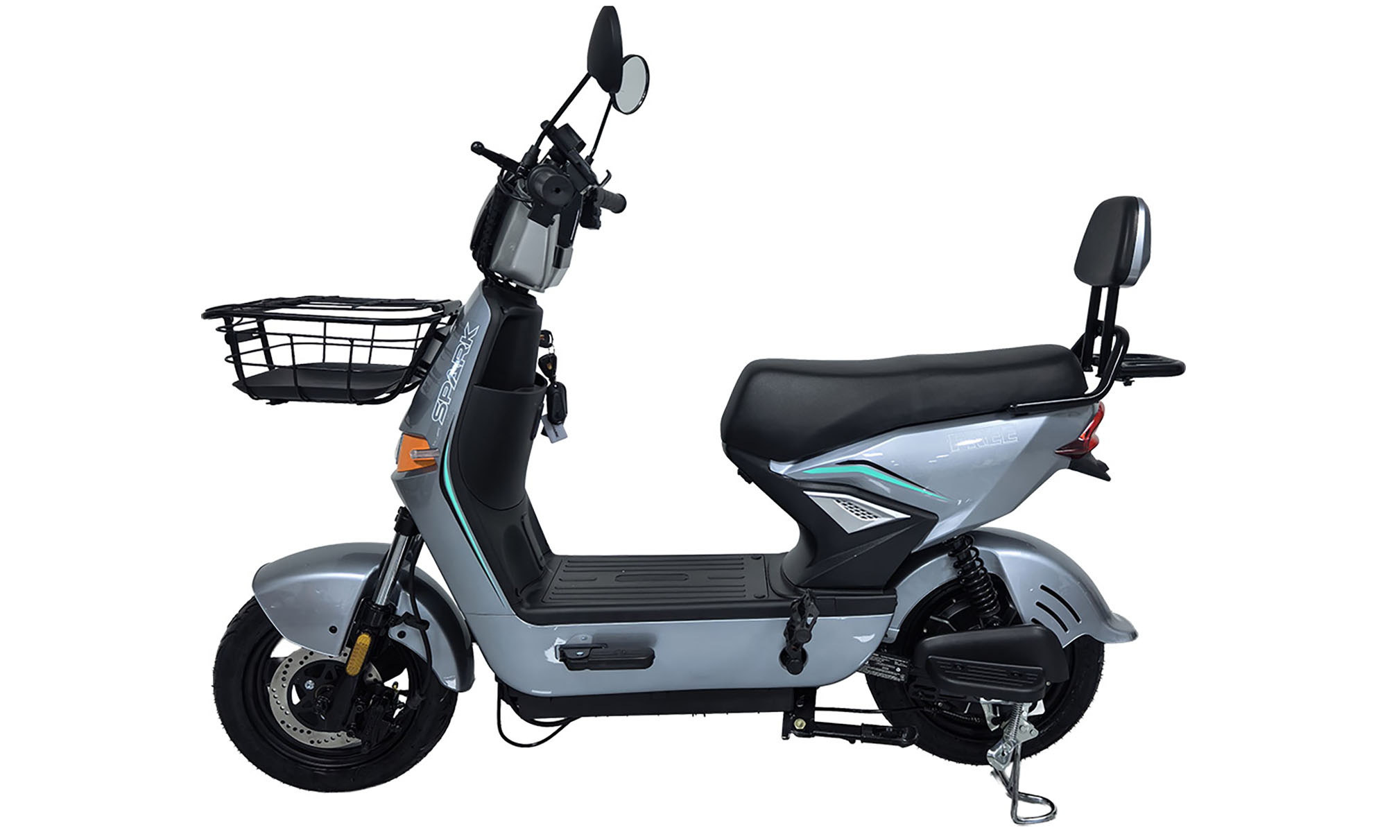 Велосипед с электромотором SPARK FREE 14", размер универсальный, год 2026, 60V/1000W/25Ah, серебристый 