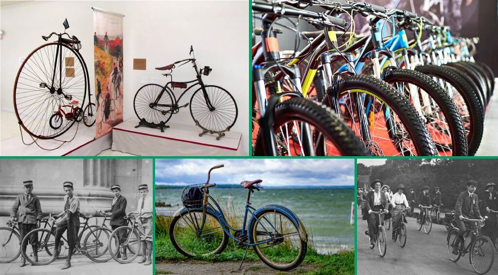 Велосипеды разных эпох