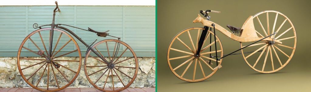 Первые прототипы велосипедов