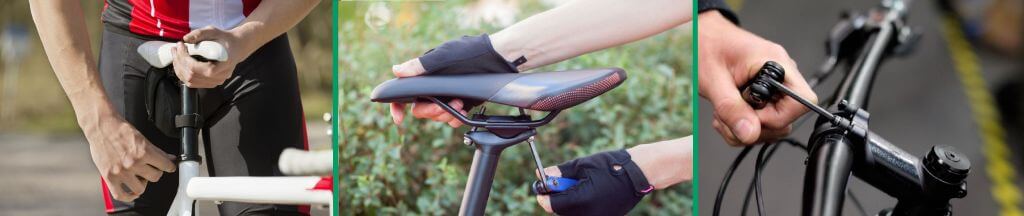 Регулировка седла и руля велосипеда