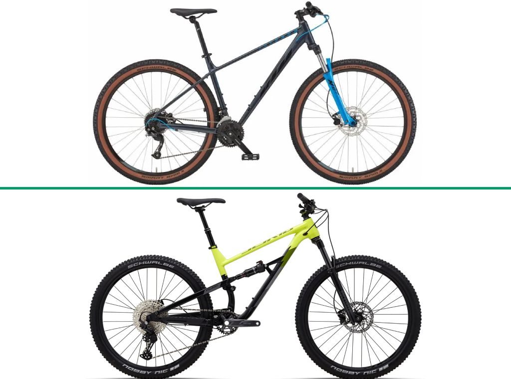 Одноподвесный и двухподвесный велосипеды Одноподвесный и двухподвесный велосипеды